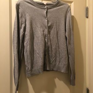 J. Crew factory caryn cardigan gray